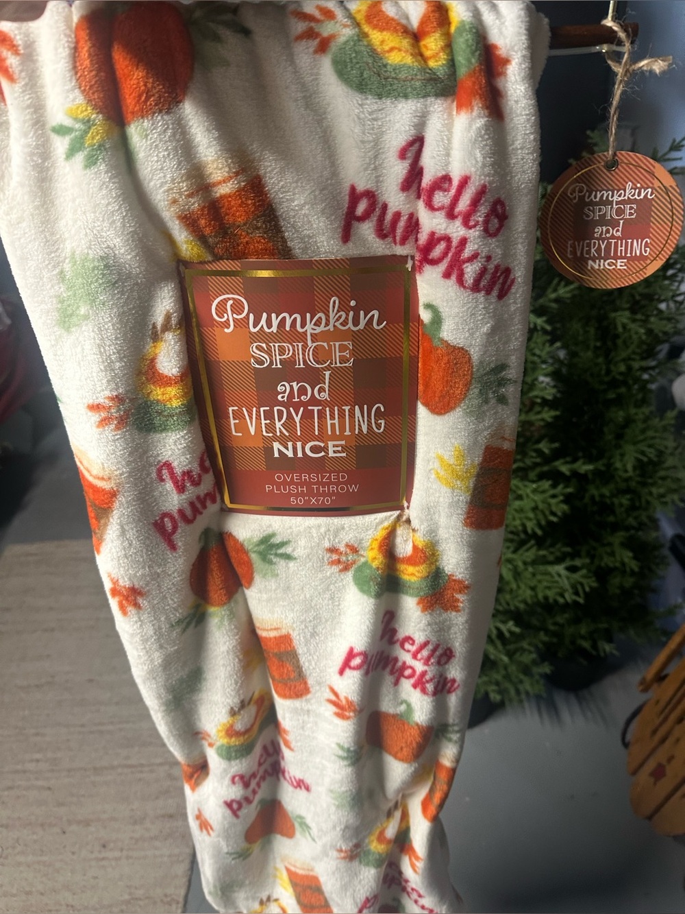 New 50x70 Pumpkin Blanket